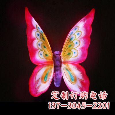 东营定制发光蝴蝶雕塑