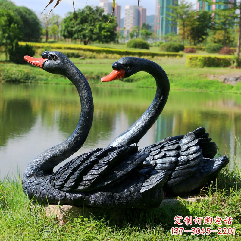 东营玻璃钢天鹅雕塑