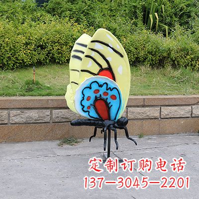 东营大号黄色蝴蝶雕塑