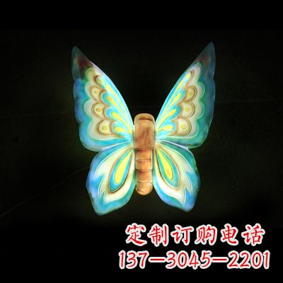 东营蓝色闪耀的夜晚——37x48x20”发光蝴蝶雕塑