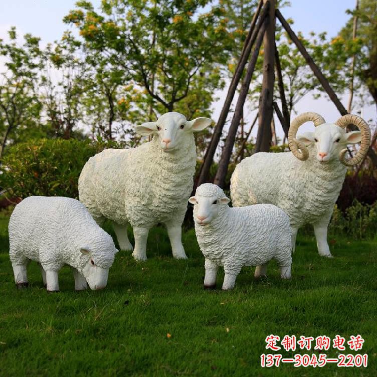 东营精美玻璃钢动物雕塑