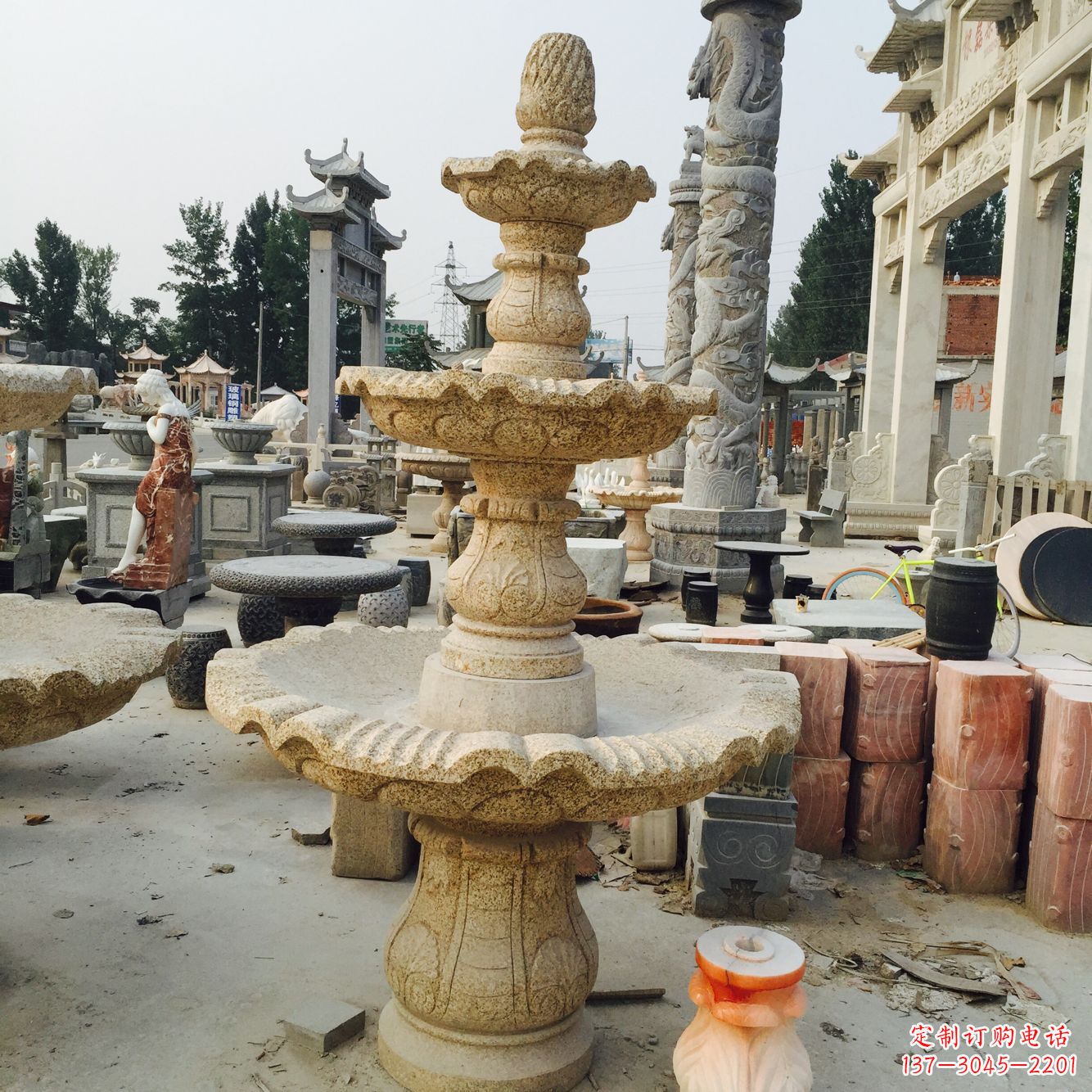 东营精美风水球石雕艺术品