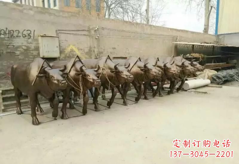 东营艺术之作,牛雕塑