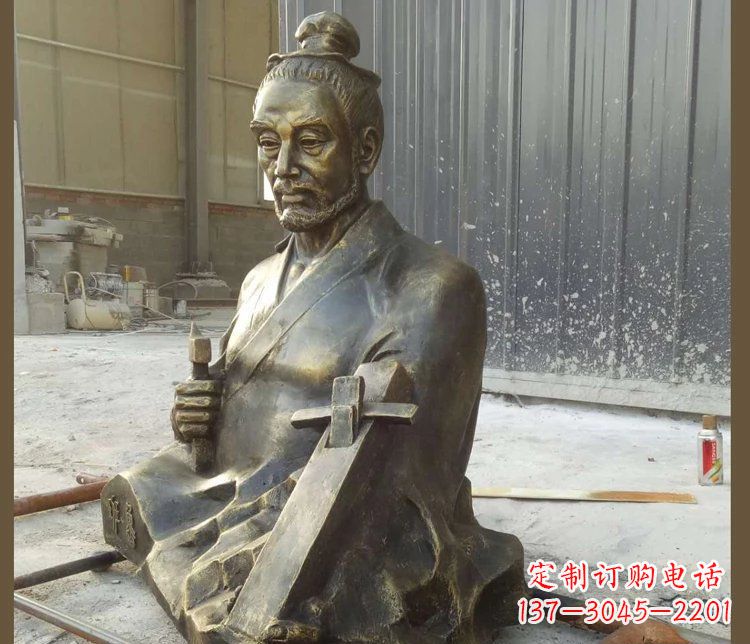 东营工匠祖师鲁班人物铜雕