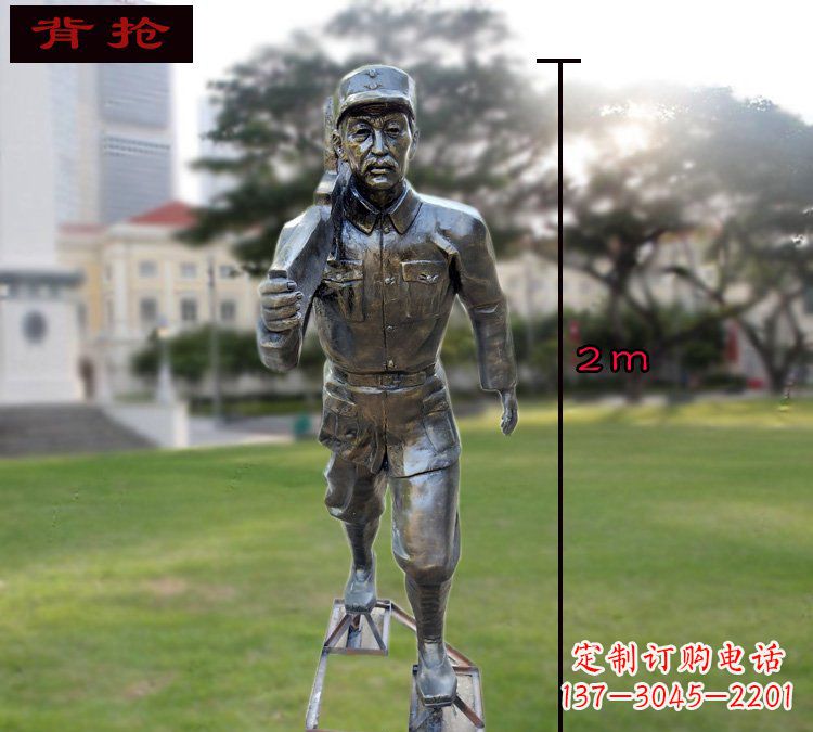 东营中领雕塑英勇勇士铜雕