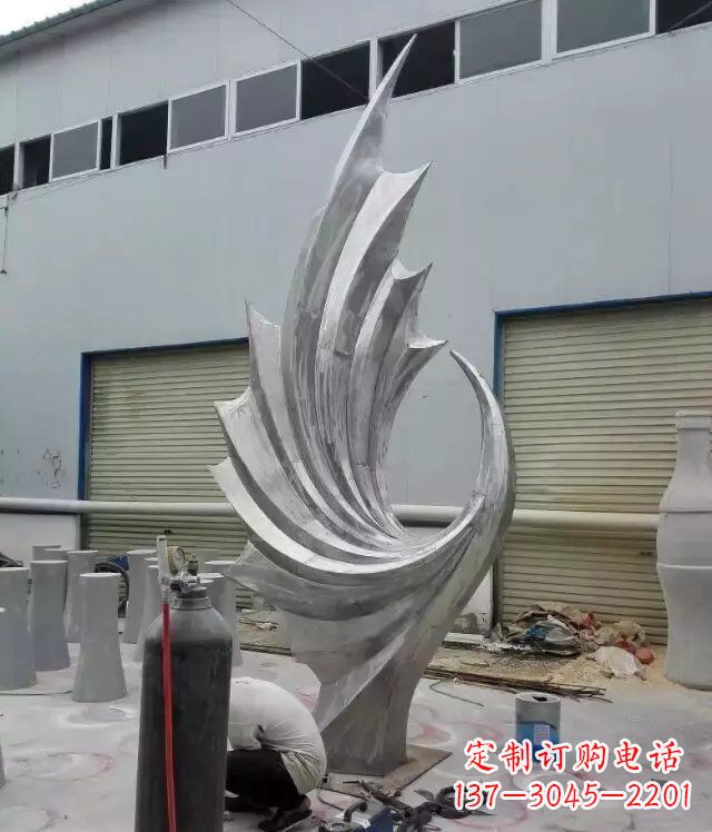 东营 不锈钢凤凰抽象雕塑