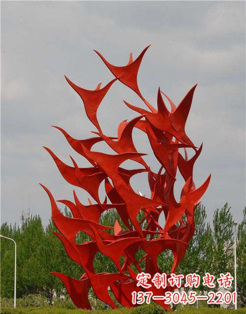 东营不锈钢天鹅雕塑,唤醒公园景观