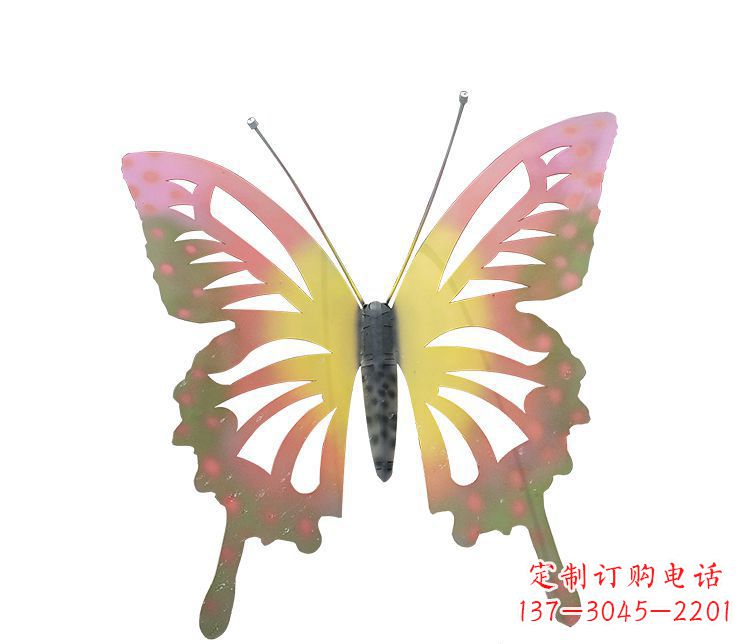 东营梦幻缤纷不锈钢蝴蝶摆件雕塑