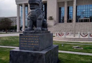东营法院神兽獬豸雕塑--正大光明庇护激励雕塑