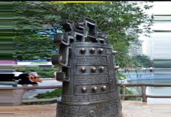 东营法制铜钟公园景观铜雕