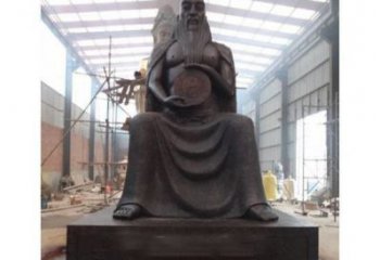 东营伏羲铜雕塑，精雕细琢的精美艺术品