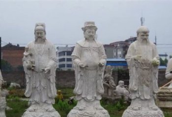 东营福禄寿神像石雕