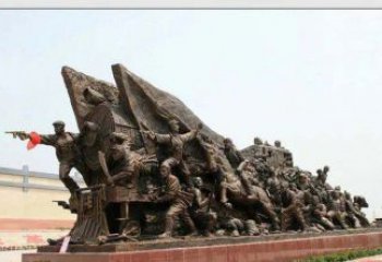 东营纪念革命战士铜雕