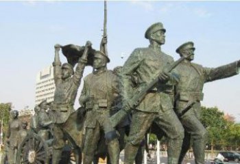 东营纪念革命先烈的战士雕塑