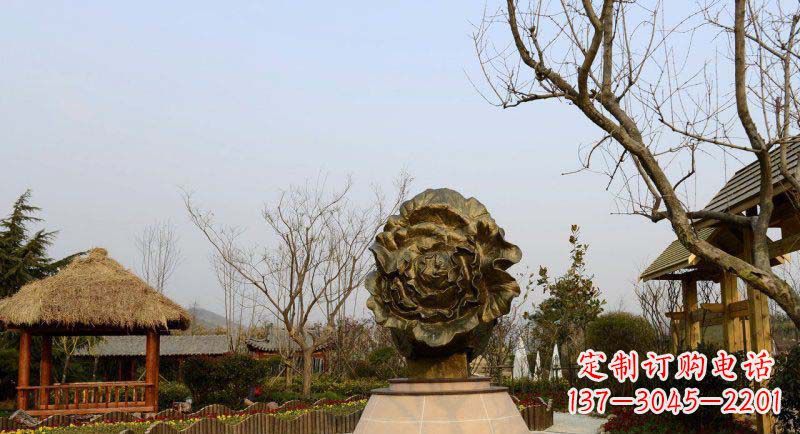 东营公园大白菜景观铜雕