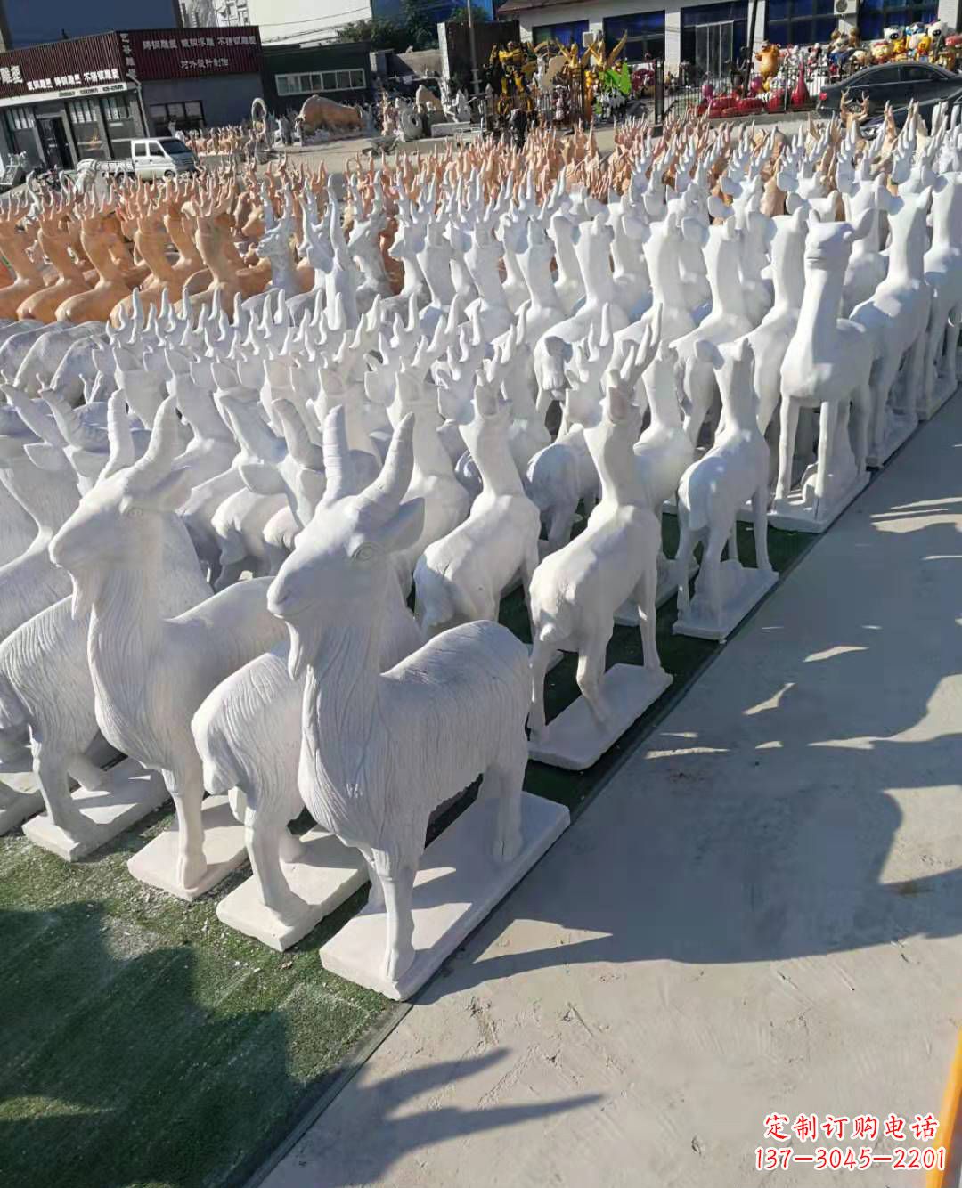 东营大理石羊雕塑