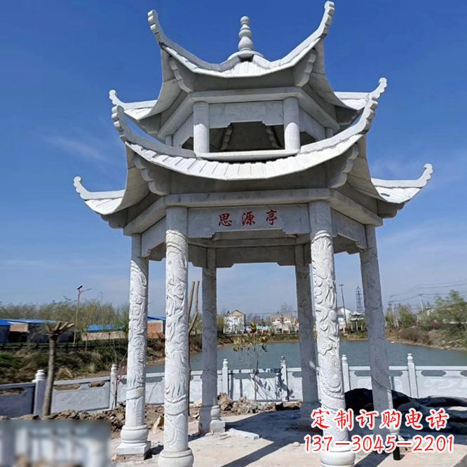 东营公园大理石凉亭