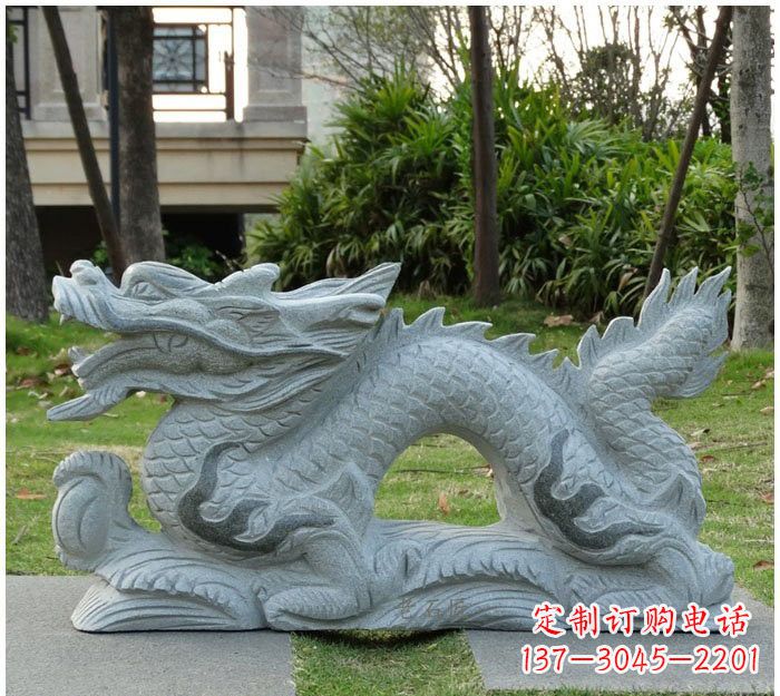 东营精美雕刻的大理石龙雕塑