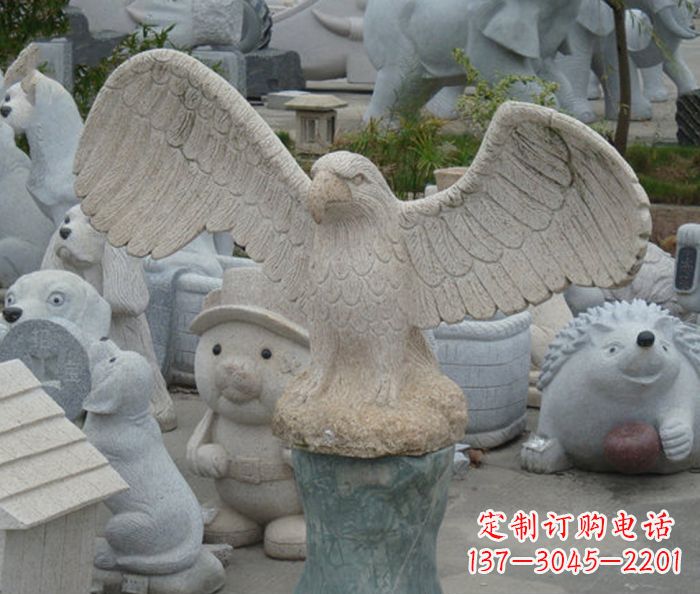 东营令人叹为观止的老鹰石雕