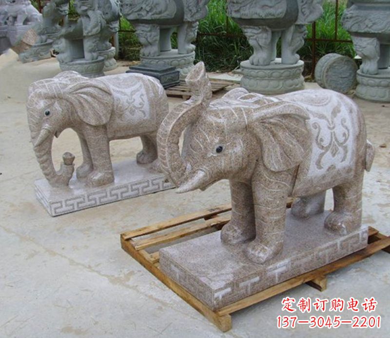 东营精美大象雕塑
