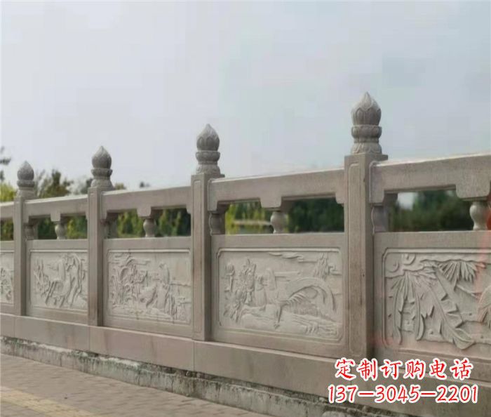 东营泰山大理石浮雕栏板雕塑