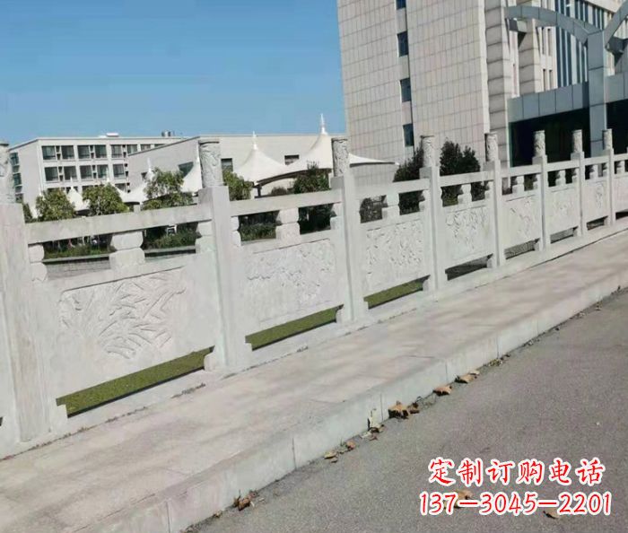 东营精美大理石浮雕栏板