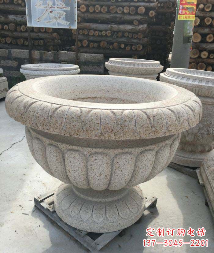 东营高质量大理石花盆石雕