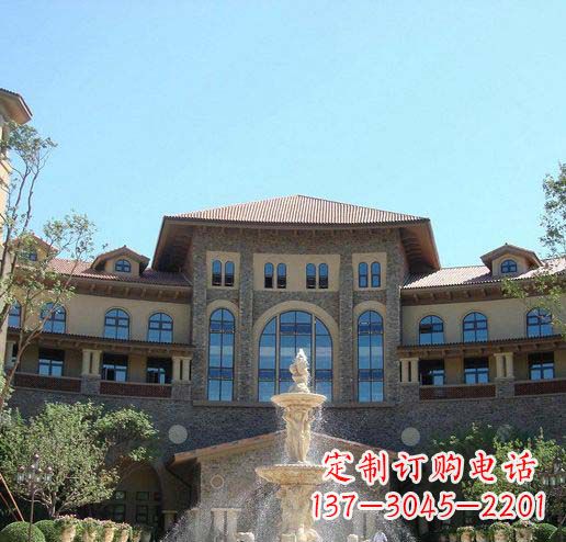 东营定制欧式古典喷泉大理石雕塑