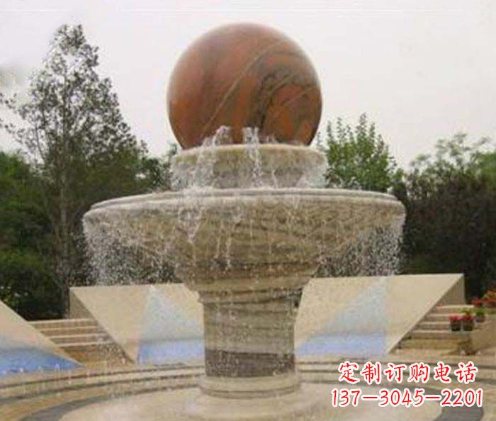 东营精致禅意风水球雕塑