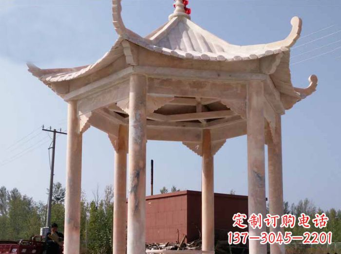 东营红六角凉亭雕塑