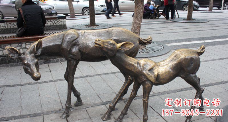 东营精美铜雕动物雕塑