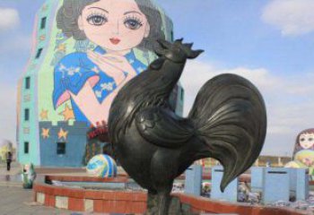 东营艺术精美的公鸡雕塑