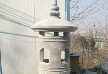 东营精美公园大理石石灯雕塑