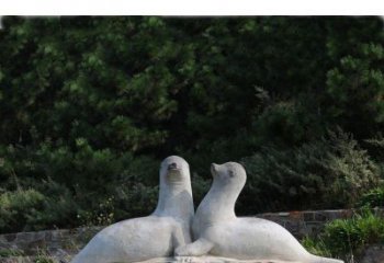 东营令人惊叹的海豹石雕塑