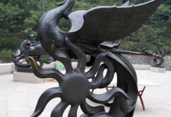 东营天四灵朱雀神鸟雕塑——象征希望的贵族精神