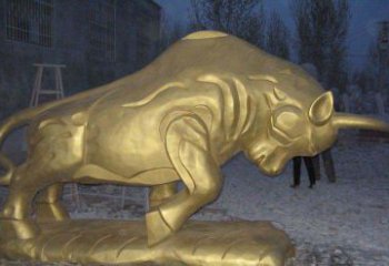 东营拓荒牛铜雕—瑰丽壮观的动物雕塑