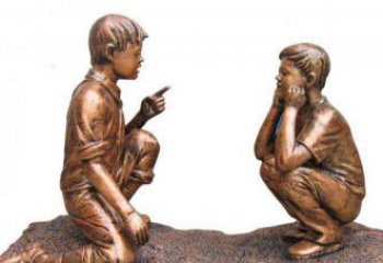 东营专业定制小品铜雕-尊贵的雕塑男孩