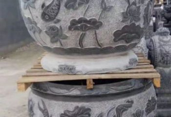 东营精致的石头水缸雕塑，为您的公园小区增添美丽色彩