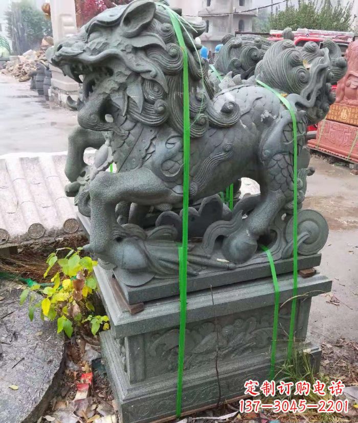 东营麒麟之美——灵动古典古朴的古代神兽石雕