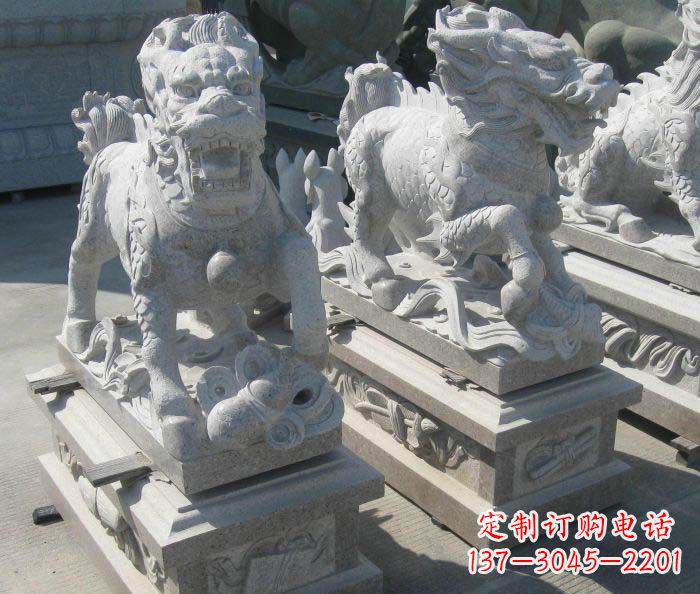 东营优质古代神兽麒麟石雕