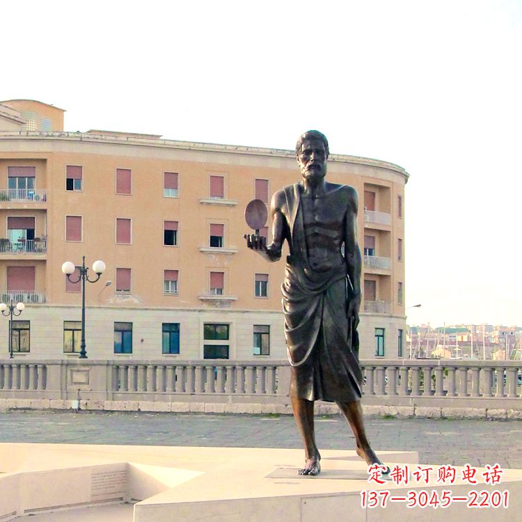 东营中领雕塑阿基米德经典雕塑，历久弥新！