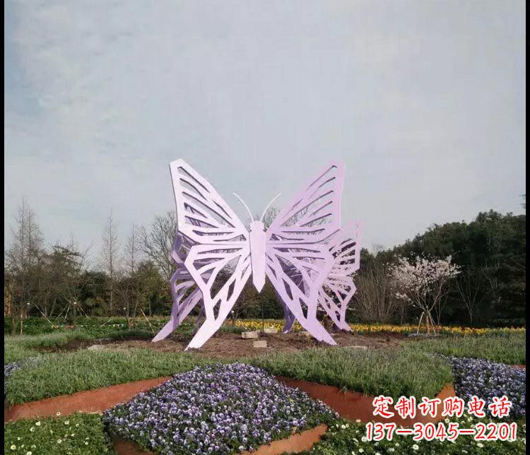 东营中领雕塑厂家精美不锈钢蝴蝶雕塑