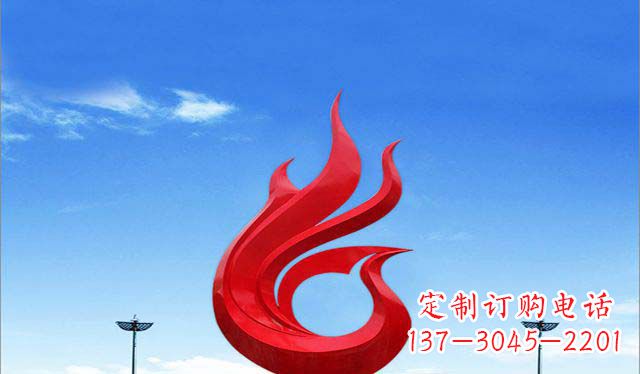 东营优雅定制,高贵不锈钢凤凰雕塑