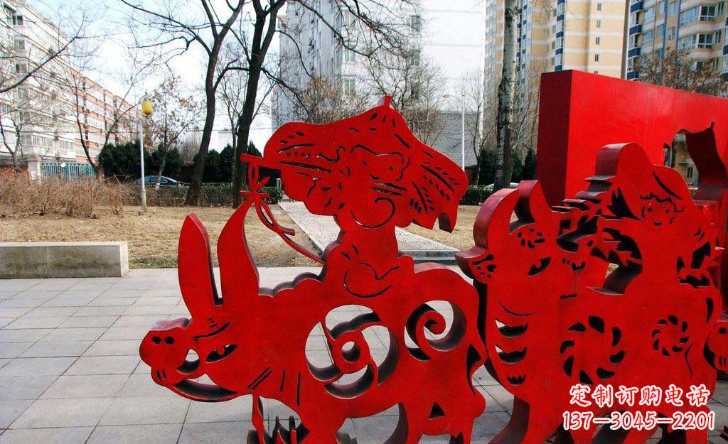 东营超乎想象的精致牧童雕塑
