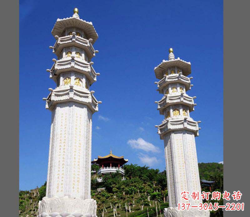 东营广场景观大理石宝塔石雕