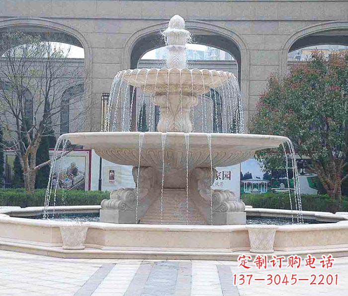 东营为广场添彩的喷泉大型石雕