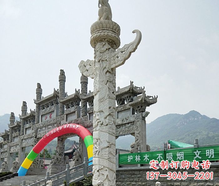 东营中领雕塑汉白玉华表石雕--专业的定制雕塑制作服务