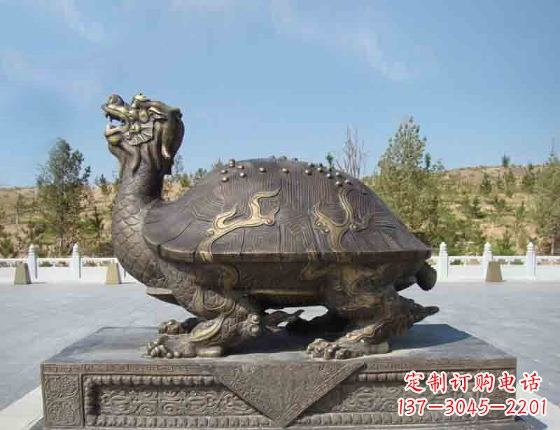 东营广场龙龟铜雕塑