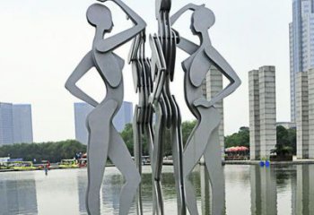 东营优雅的不锈钢情侣跳舞雕塑