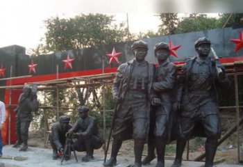 东营定制红军雕塑，标志着嘉年华的荣耀